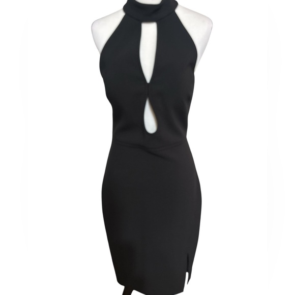 Elegant Black Halter Dress size 6 - Picture 3 of 4